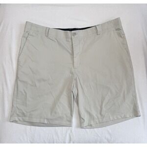 Nike Men's Dri Fit Golf Flat Front Chino Shorts Sz 42 Casual Preppy Gray